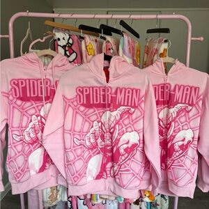 Marvel Spider-Man Pink Women's Sweater